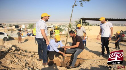 البنك الإسلامي الفلسطيني ينظم نشاطاً تطوعياً لزراعة الأشجار في أريحا